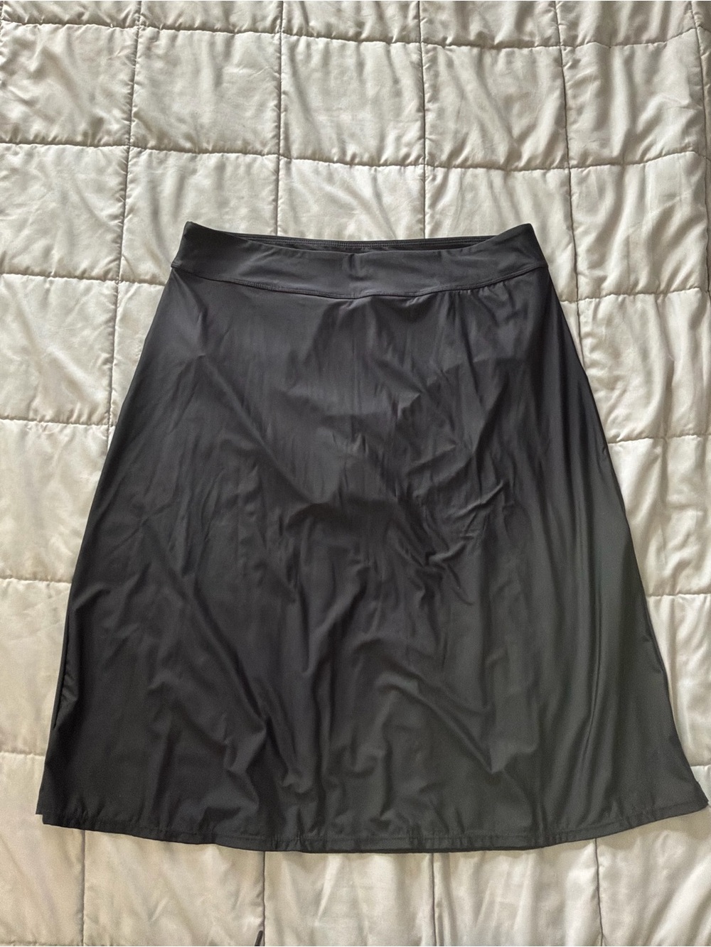 Black A-Line Women's Swim Skirt